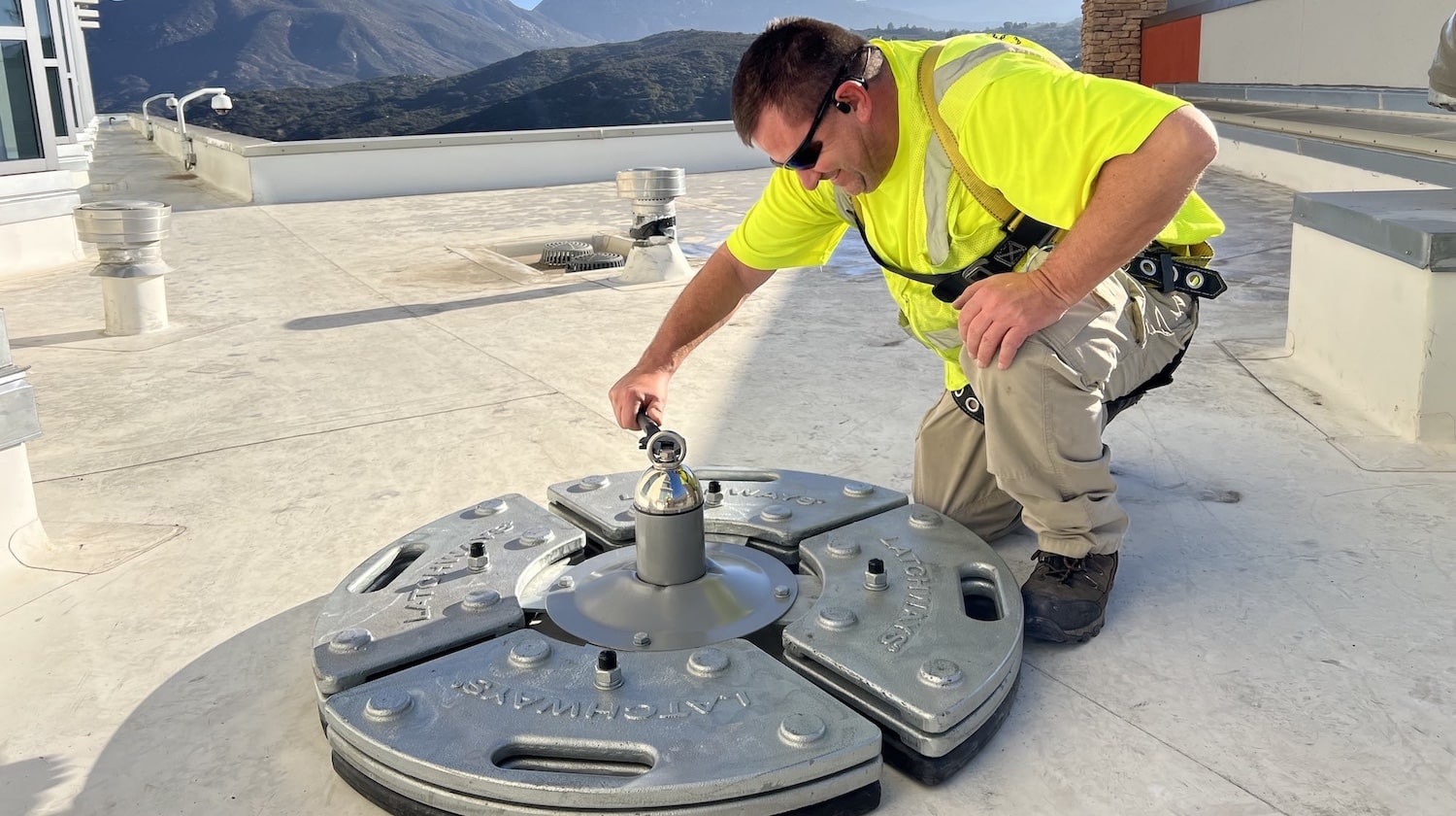 Fall arrest inspection and testing