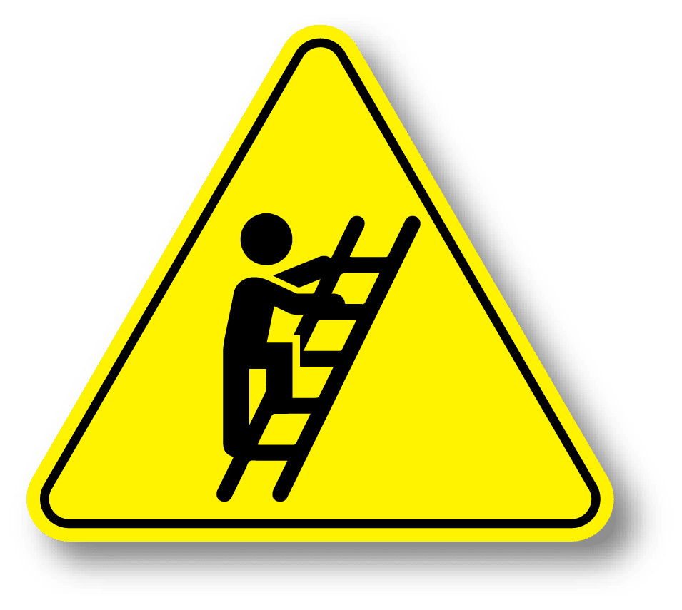 Climbing hazard icon