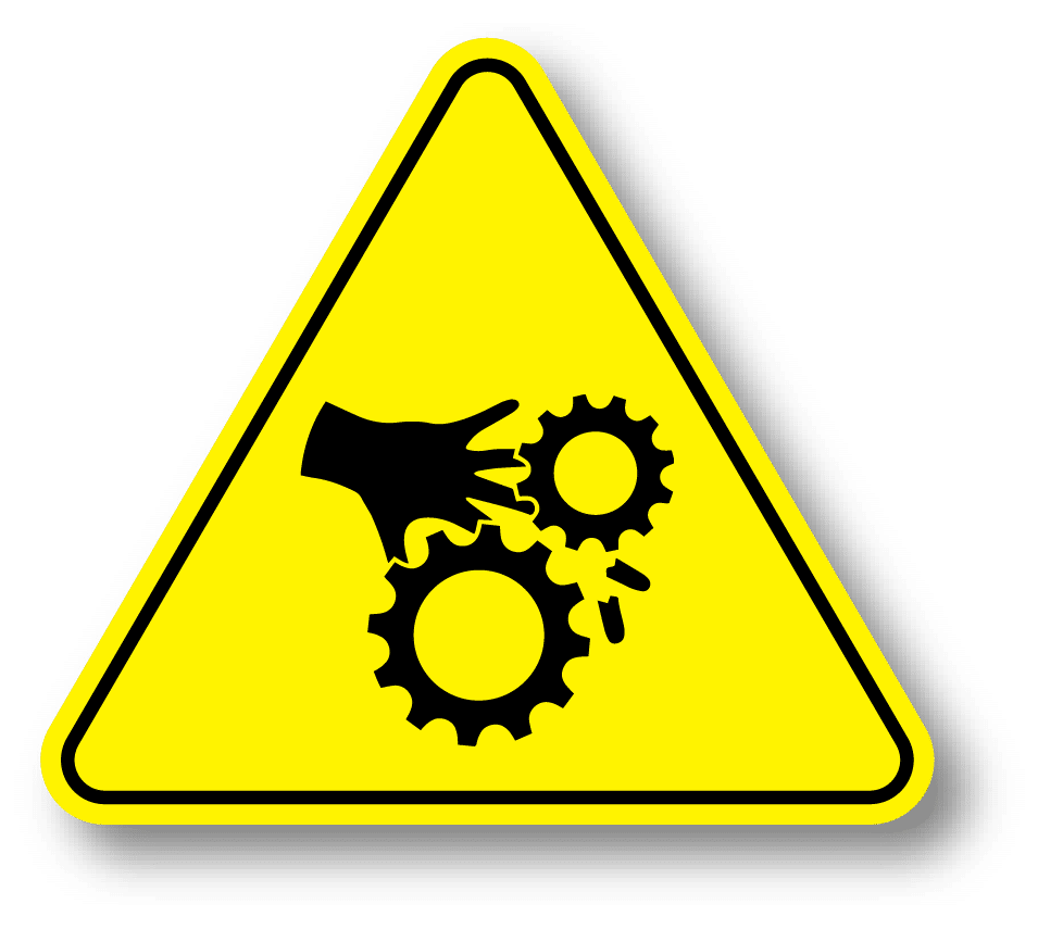 Entrapment hazard icon