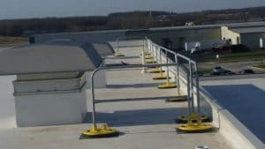 EDGE Freestanding Roof Safety Rail - EDGE Fall Protection, LLC