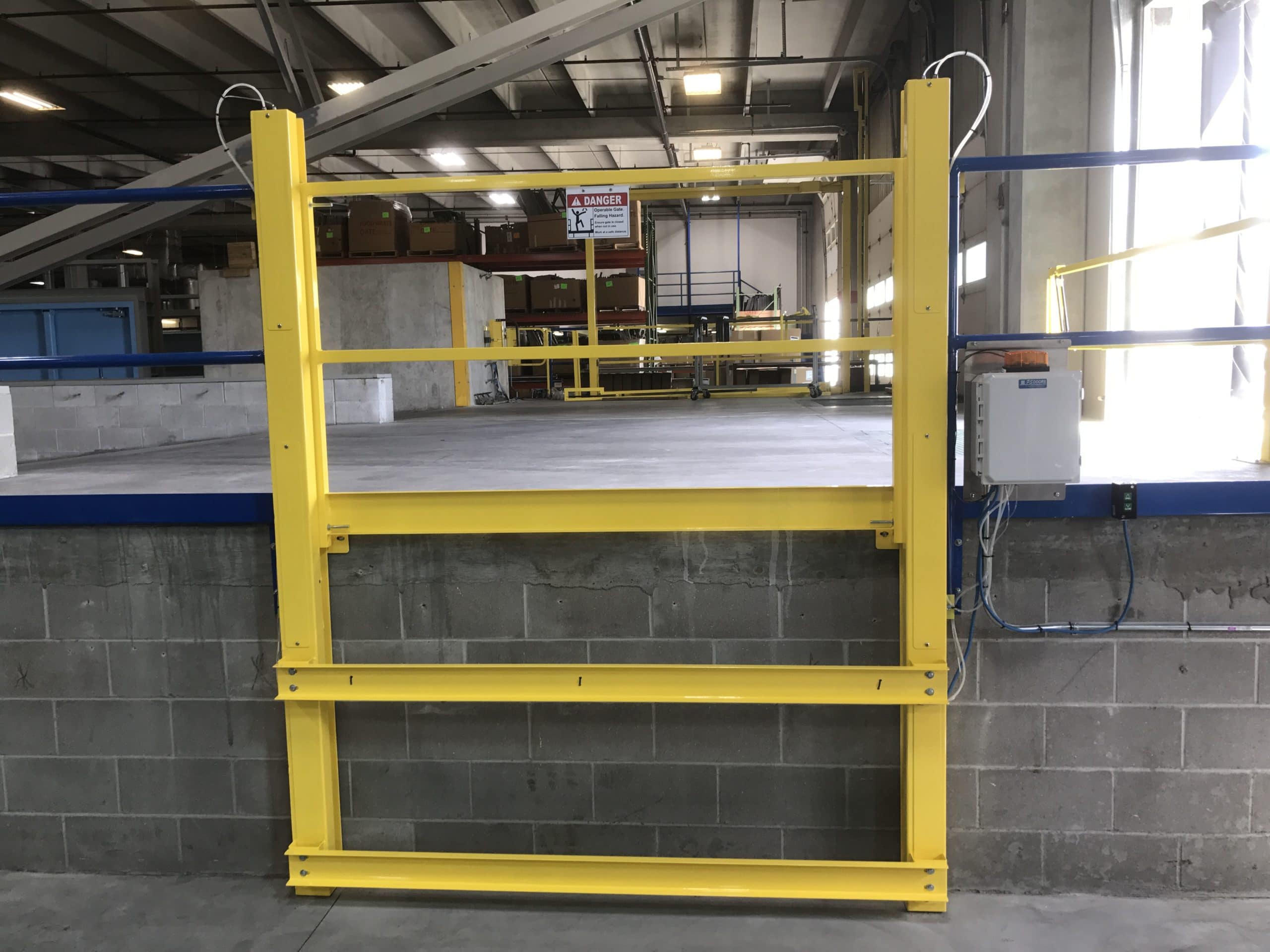 Safety gate fall protection applications