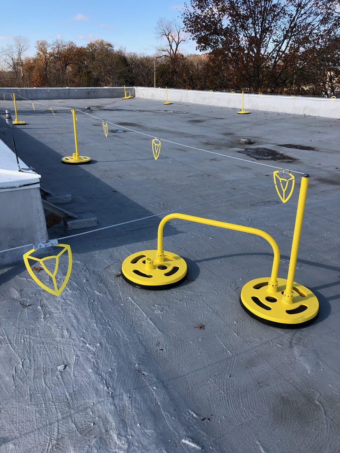 Roof Perimeter Warning Line System Spacing - EDGE Fall Protection