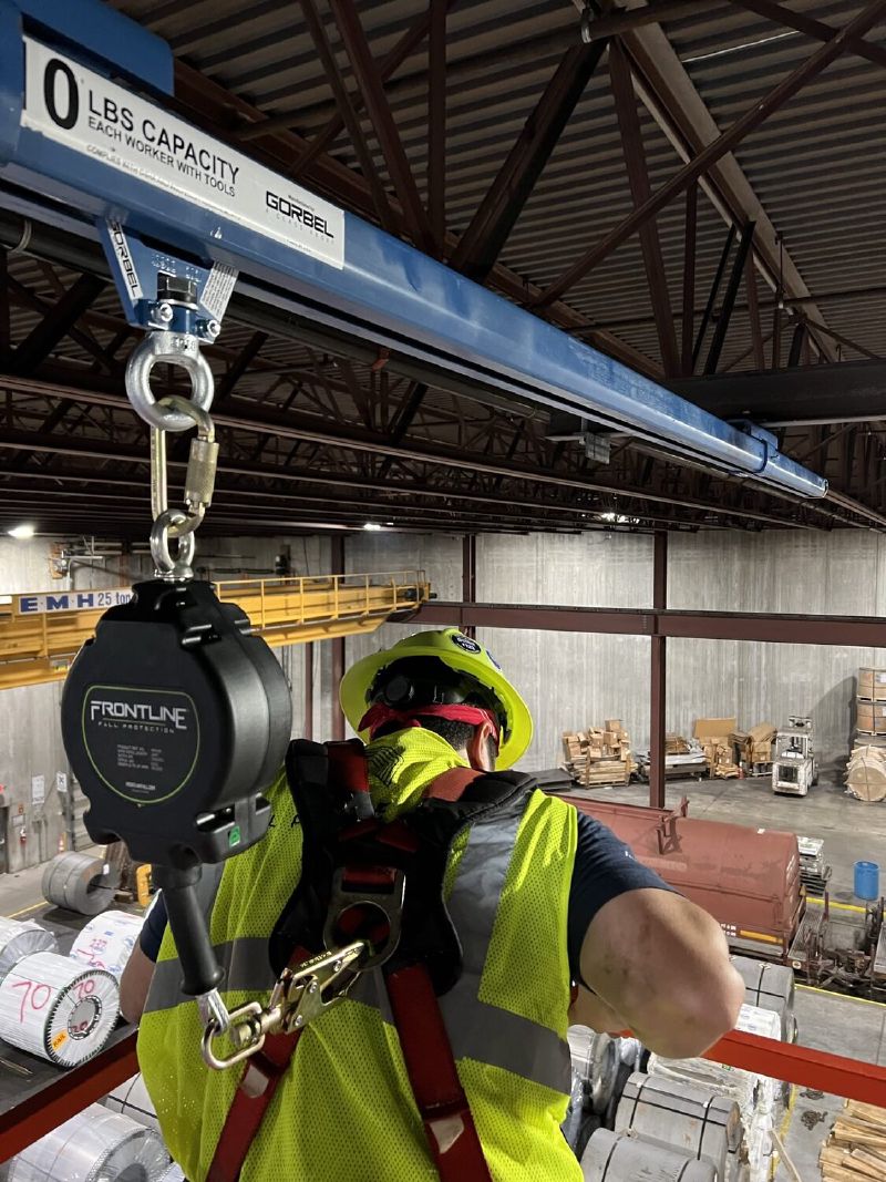 Ceiling Mounted Rigid Rail from EDGE Fall Protection