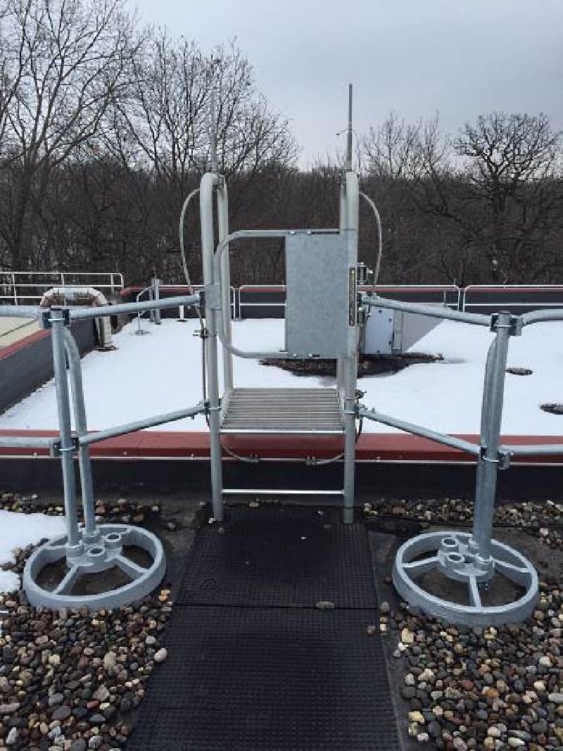 Self-Closing Ladder Safety Gate from EDGE Fall Protection
