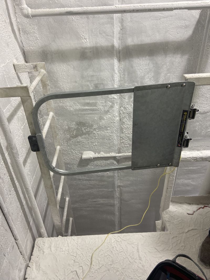 Self-Closing Ladder Safety Gate from EDGE Fall Protection