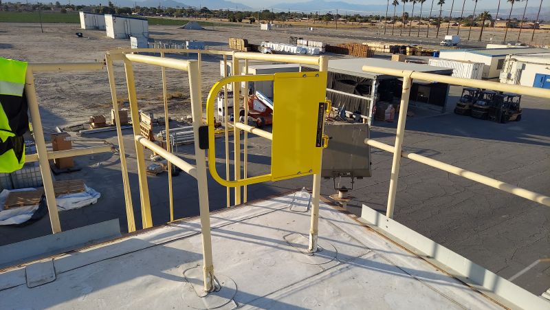 Self-Closing Ladder Safety Gate from EDGE Fall Protection