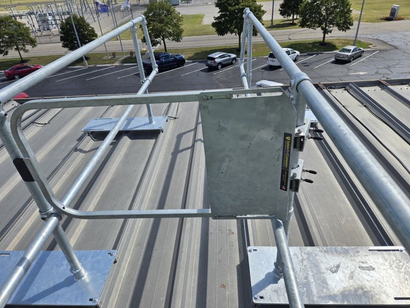 Self-Closing Ladder Safety Gate from EDGE Fall Protection