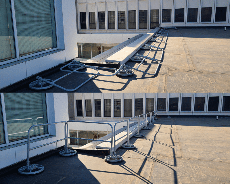 360° Mobile Hide-a-Rail Folding Rail from EDGE Fall Protection