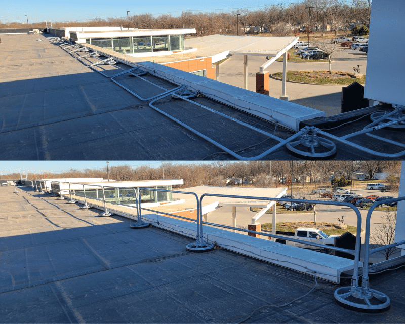 360° Mobile Hide-a-Rail Folding Rail from EDGE Fall Protection