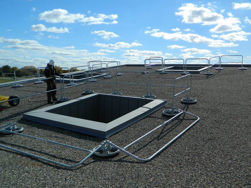 360° Mobile Hide-a-Rail Folding Rail from EDGE Fall Protection