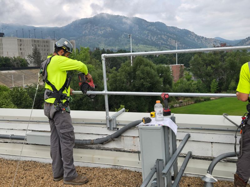 Parapet Wall Clamping Rail from EDGE Fall Protection