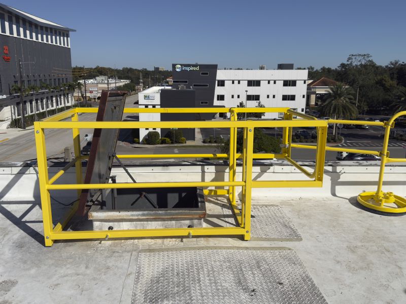 Roof Hatch Guardrail from EDGE Fall Protection