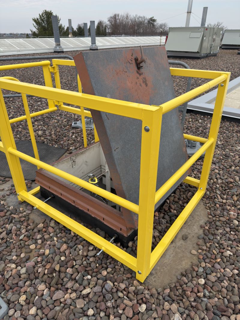 Roof Hatch Guardrail from EDGE Fall Protection