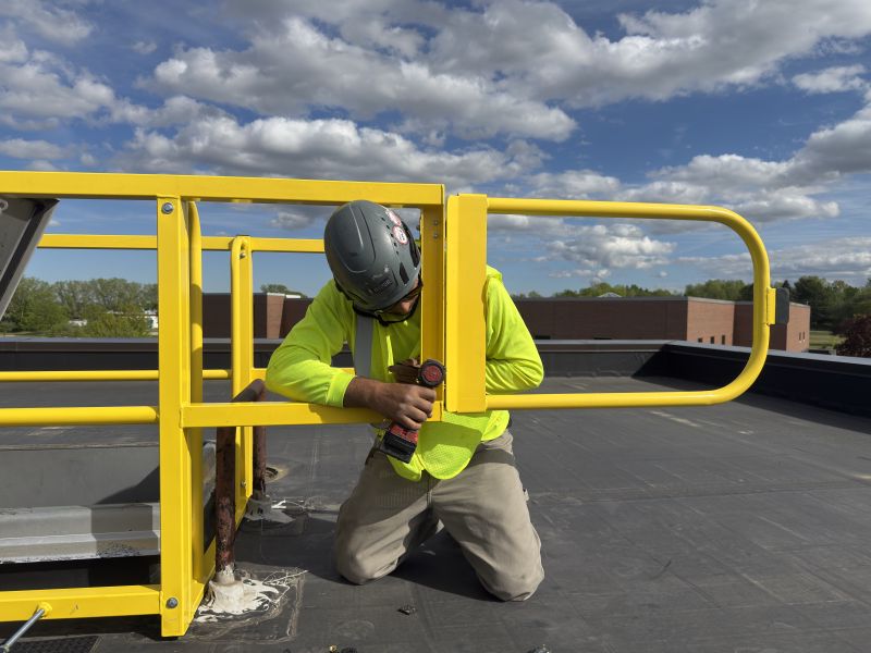 Roof Hatch Guardrail from EDGE Fall Protection