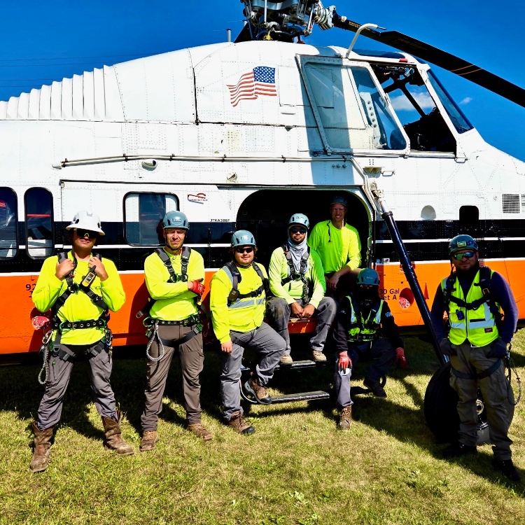 The EDGE Fall Protection installation team on site installing rooftop fall protection systems