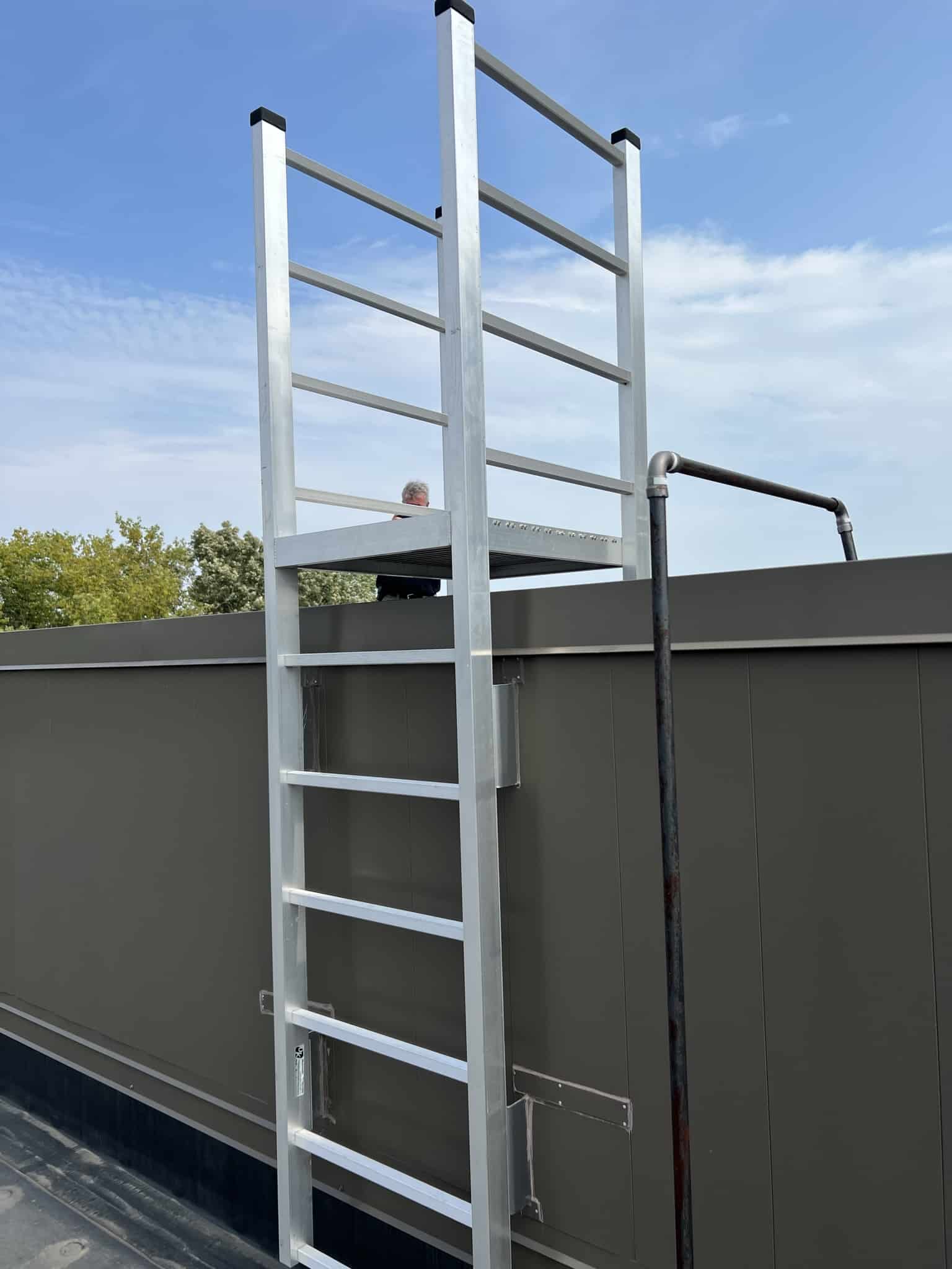 Fixed Roof Access Ladder : New Steel Roof Ladder Solution!